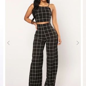 Cute two piece striped set.